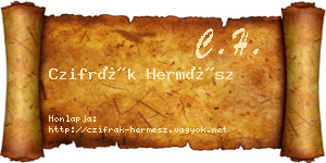 Czifrák Hermész névjegykártya
